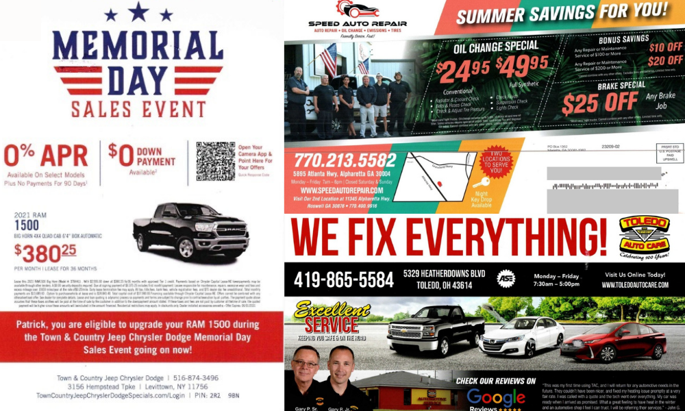 Automotive Direct Mail ideas